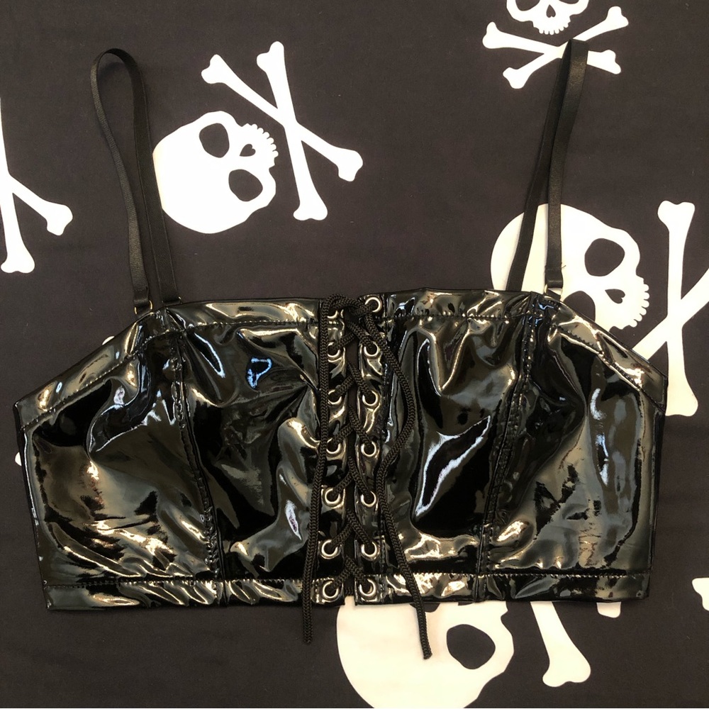 black corset crop top - Picture 1 of 6